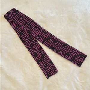 Geometric Pink and Black Scarf